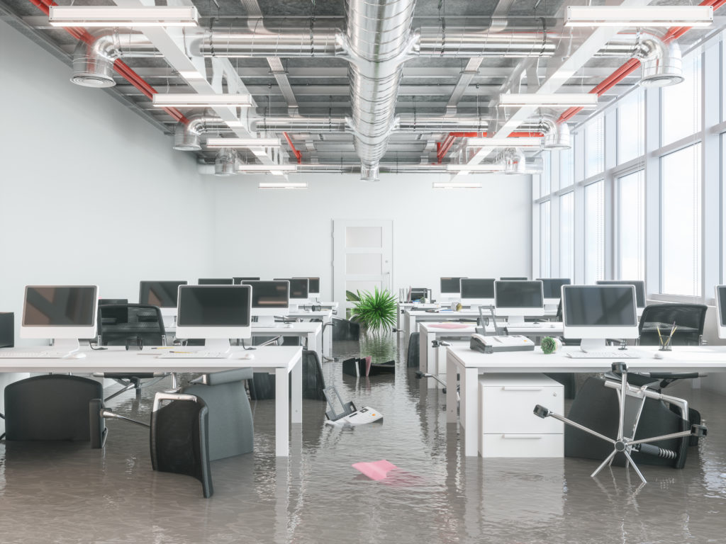Commercial Water Damage can affect more than just your building, furniture, files, electronics, and more can also be impacted.